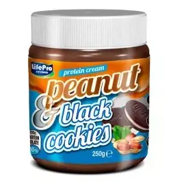 PROTEIN CREAM PEANUT BLACK COOKIES 250 GR.